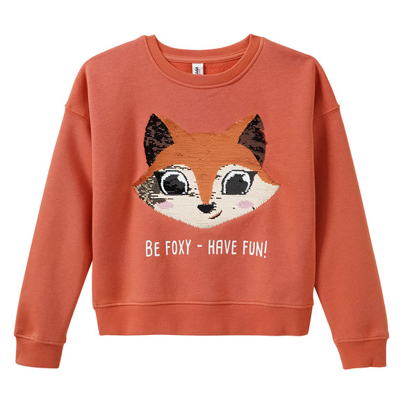Yigga Mädchen Sweatshirt mit Wendepailletten