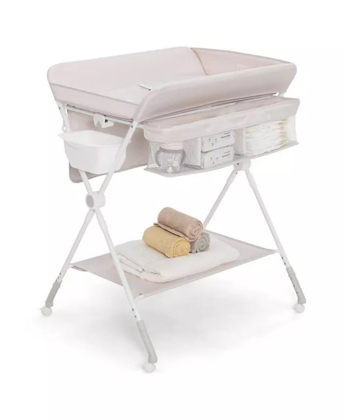 Slickblue Foldable Baby Changing Table with Wheels