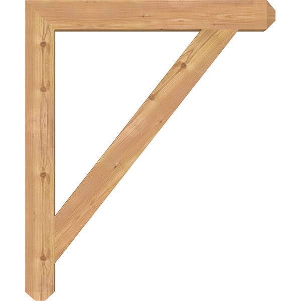 3 1/2x22W x 30x22D x 36x22H Traditional Craftsman Smooth BRACKET, Western Red Cedar