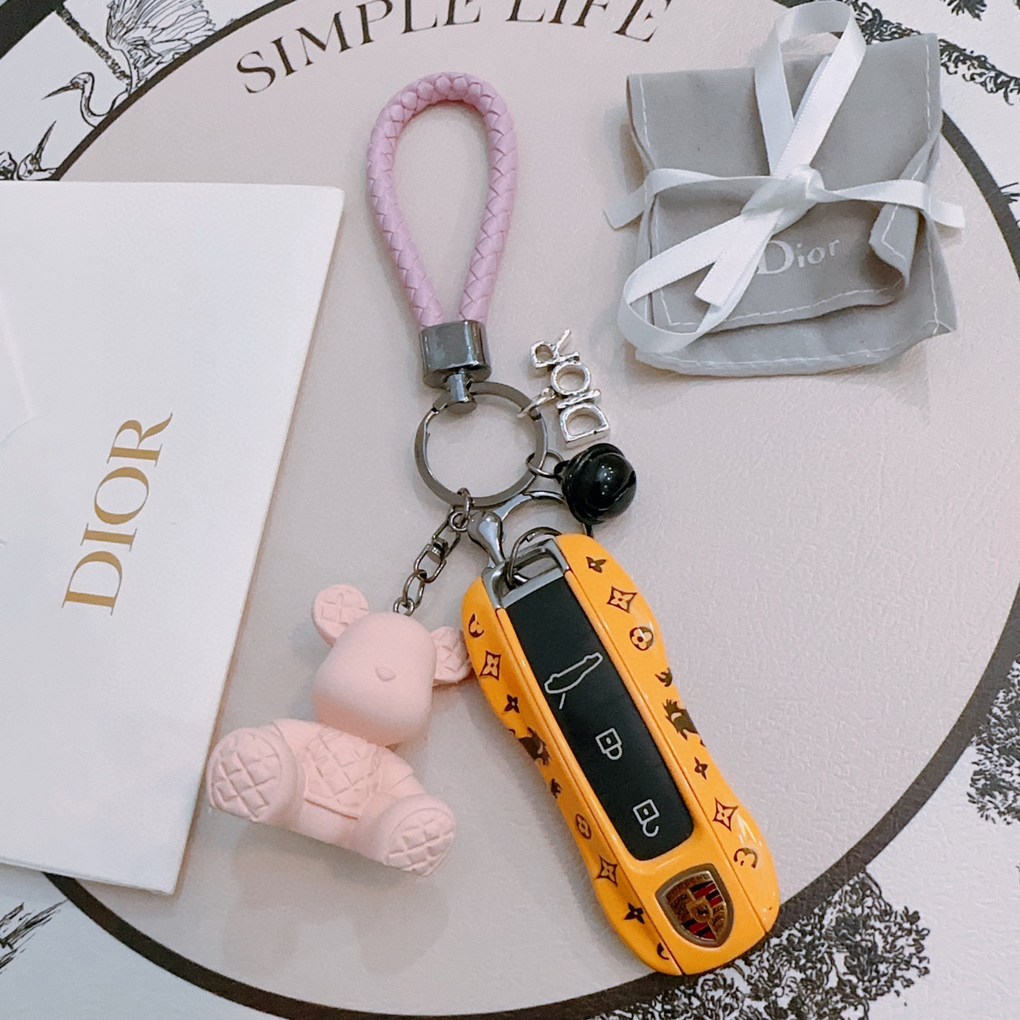 Dior keychain bag chain - cnluxepick