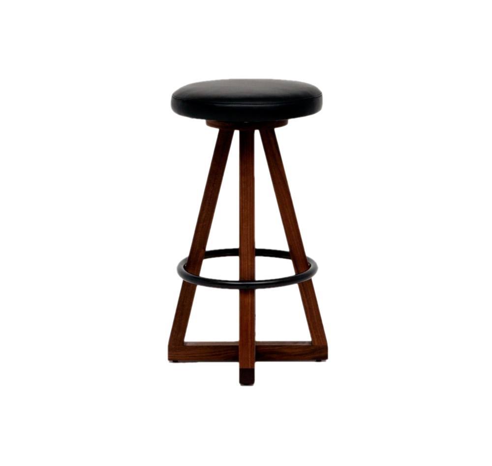 ARTLESS X3 Stool - Bleached White Oak / Canyon / Brass