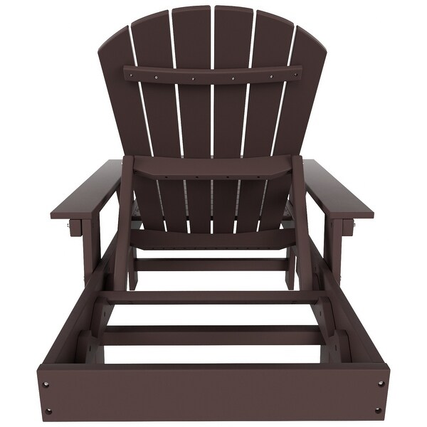 Polytrends Altura Poly EcoFriendly All Weather Reclining Chaise Lounge with Arms