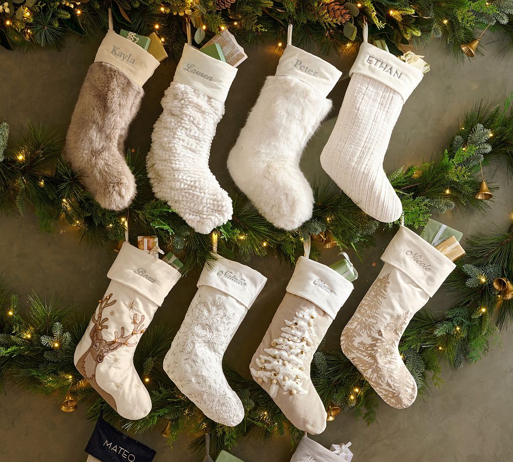 Honeycomb Faux Fur Stockings  sgtnighsdesigns