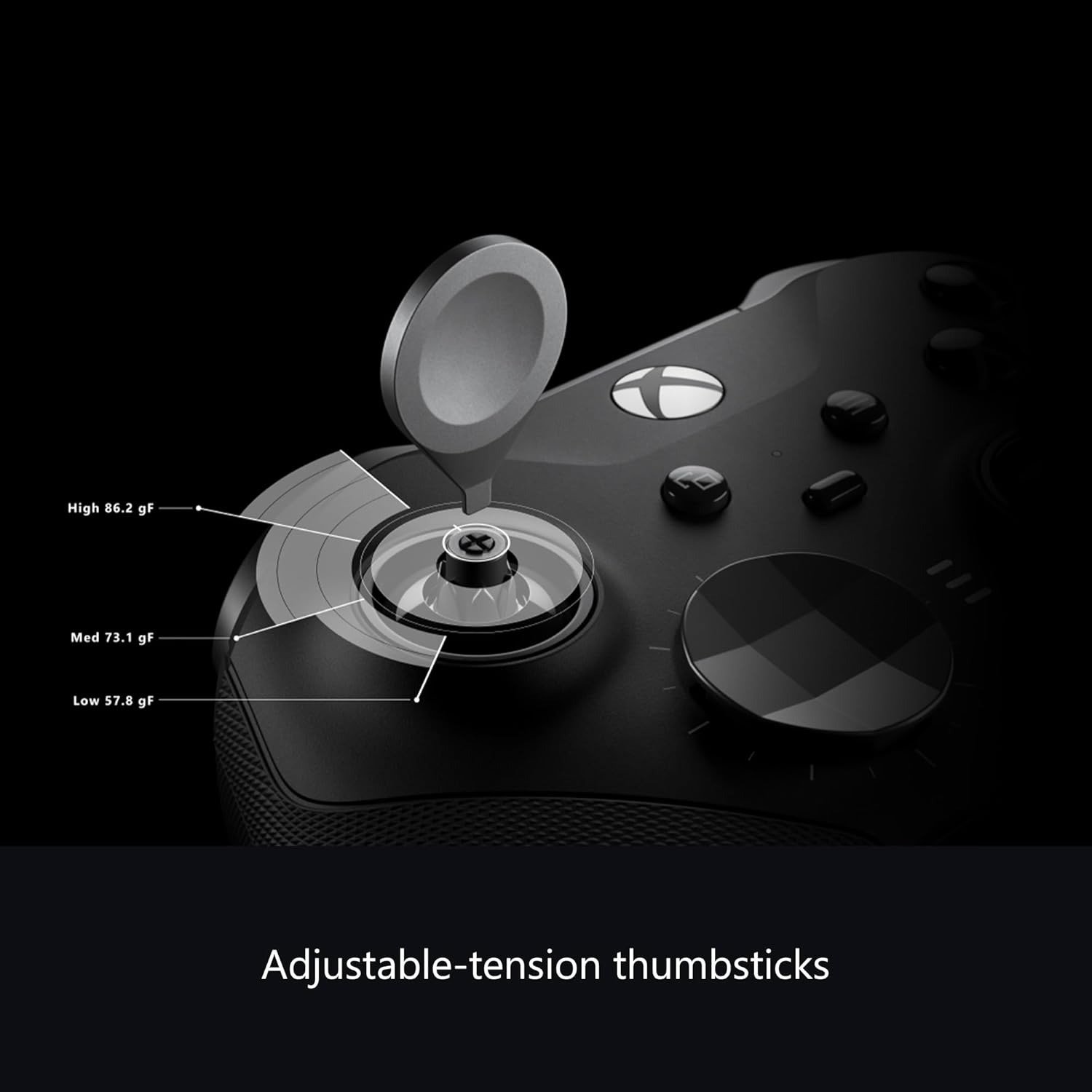 Wireless Gaming Controller | Elite Series 2 | Black | PC, and Android | Adjustable Thumbsticks | Trigger Locks