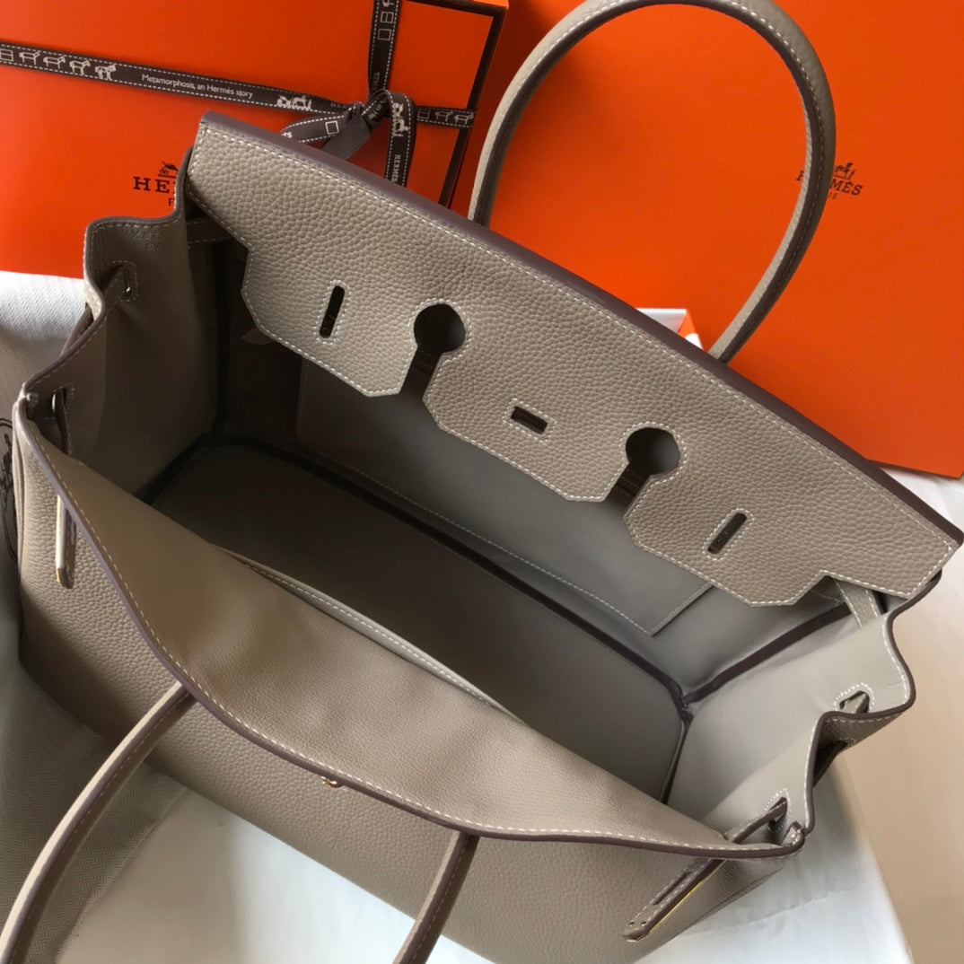Hermes Birkin 35Cm Brown Togo Leather Gold Hardware