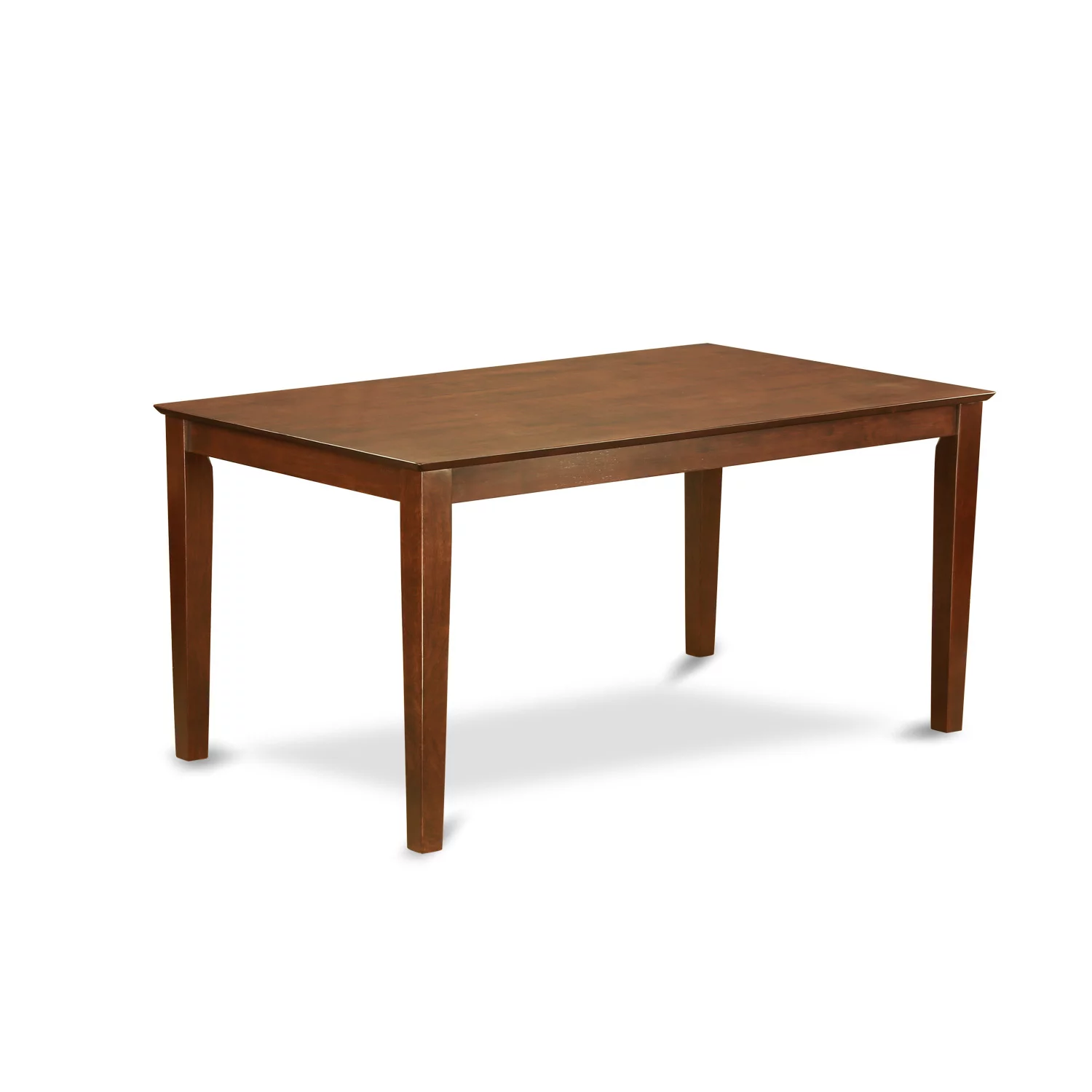East West Furniture  Dining Room Furniture Set- a Kitchen Table and 2 Dining Chairs with 2 Benches, Mahogany(Seat Options) CAML5C-MAH-LC