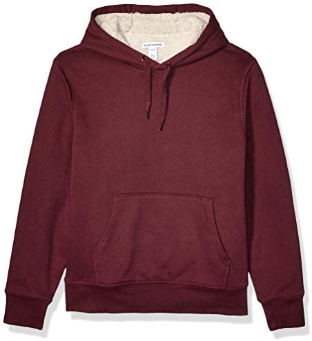 Men's Sherpa-Lined Pullover Hoodie Sweatshirt