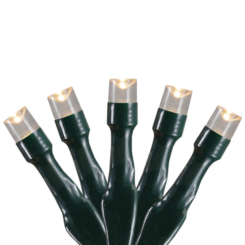 Northlight Battery Operated LED Wide Angle Christmas Lights - Warm White - 9.5' Green Wire - 20ct