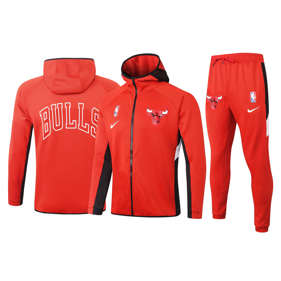 Men's Chicago Bulls 2019/20 Showtime Full-Zip Therma Flex Performance Hoodie