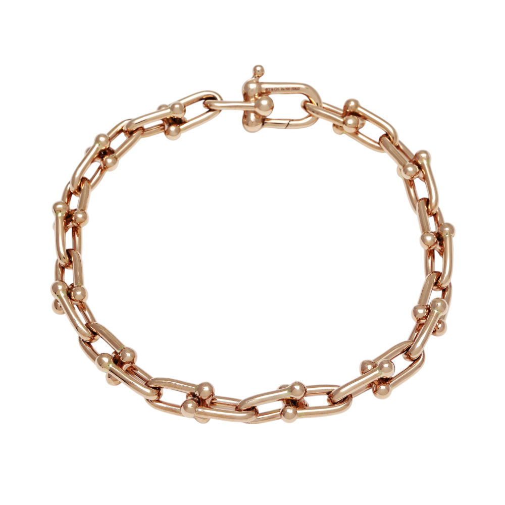 Tiffany & Co. Hardware Link Bracelet 18K Rose Gold 60153082