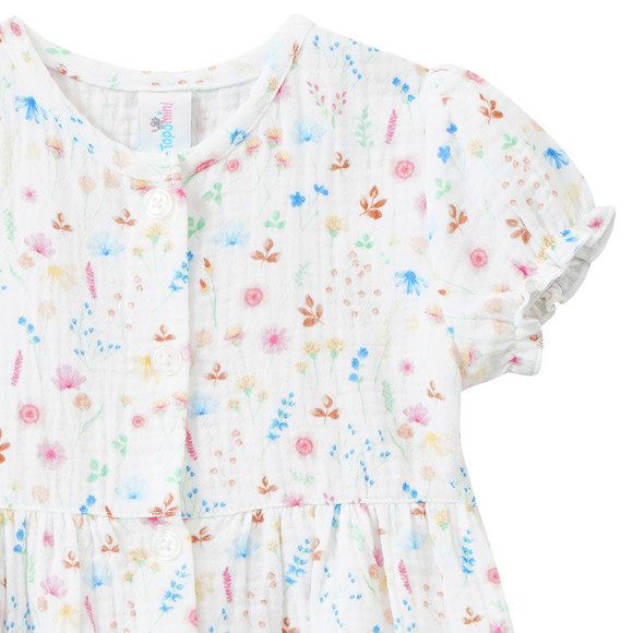 Topomini Baby Musselin-Bluse mit bunten Blumen