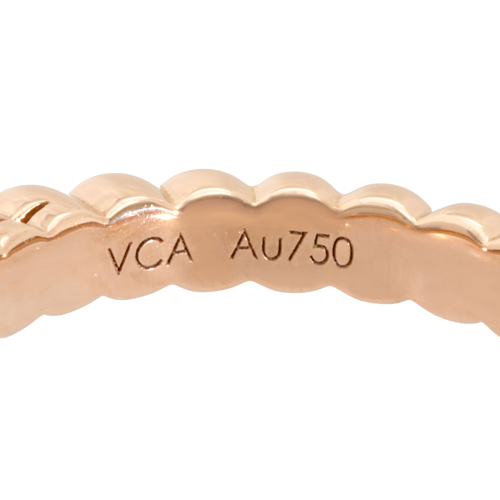 Van Cleef & Arpels Perlet Ring 18K Rose Gold Diamond VCARO1WG00