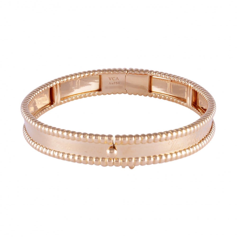 Van Cleef & Arpels Perle Senior Tulle M Bracelet 18K White Gold & 18K Rose Gold VCARP3K700
