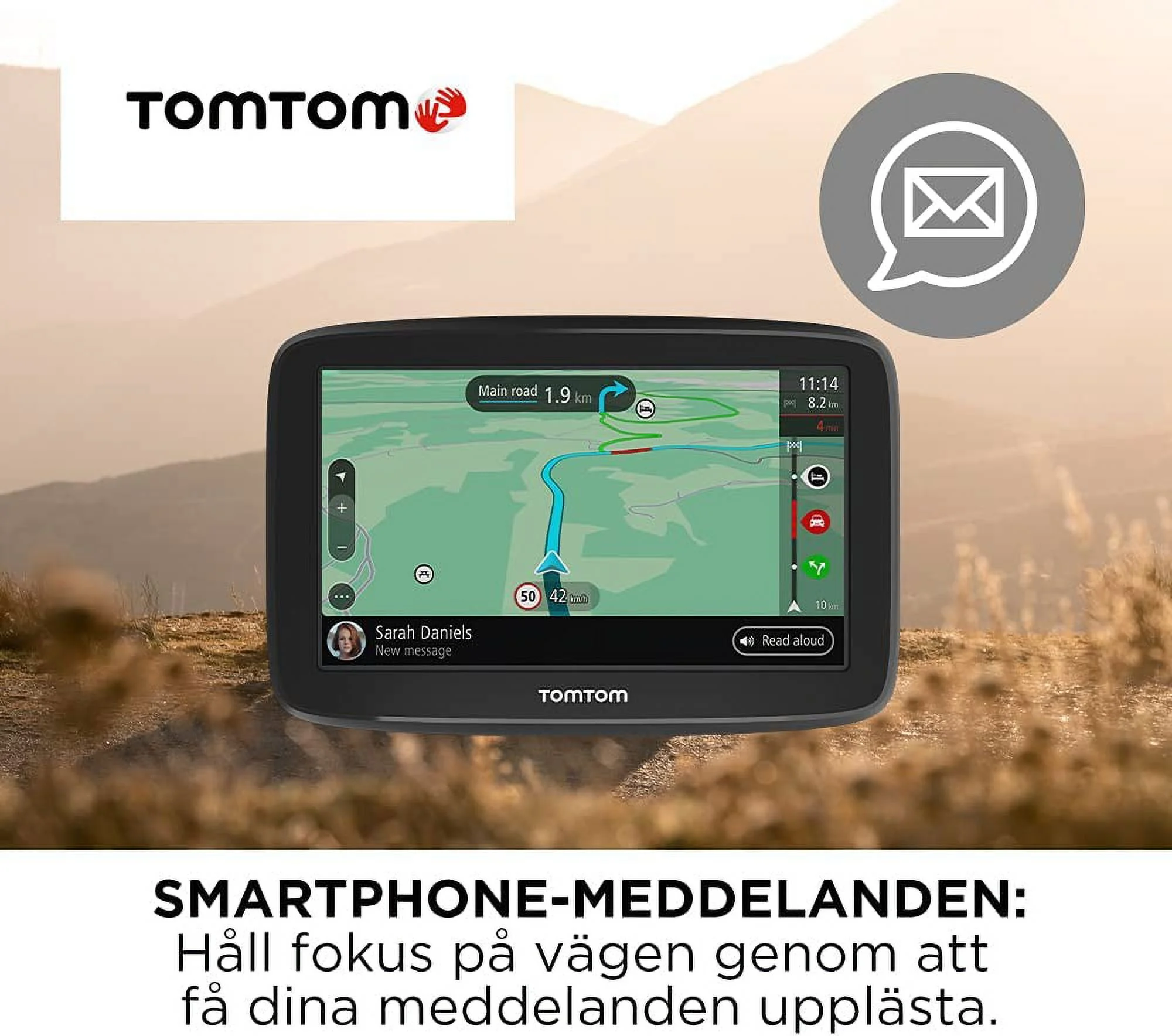 TomTom Car Sat Nav GO Classic, 6 Inch, with Traffic Congestion and Speed Cam Alert Trial Thanks to TomTom Traffic, EU Maps, Updates via WiFi, Integrated Reversible Mount