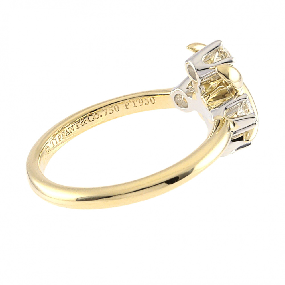 Tiffany & Co. Jean Schlumberger Rin Ring Platinum & 18K Yellow Gold Diamond 60133713