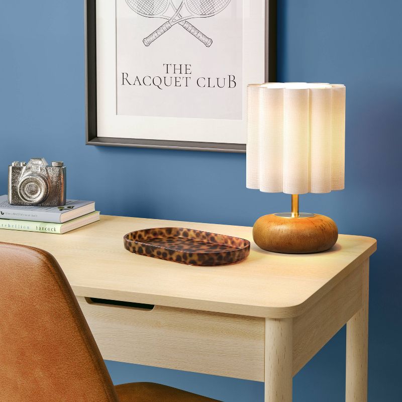 Mini Faux Wood Lamp
