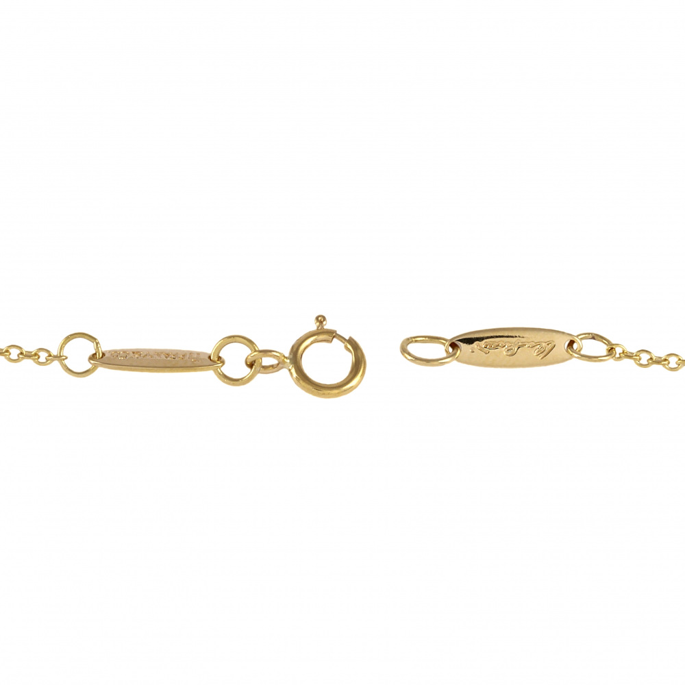 Tiffany & Co. Elsa Peretti Open Wave Necklace 18K Yellow Gold