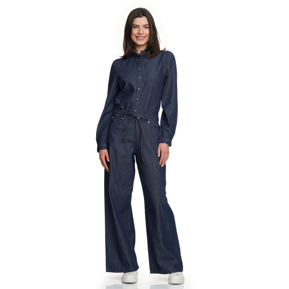 Gina Collection Damen Bluse in dunklem Denim