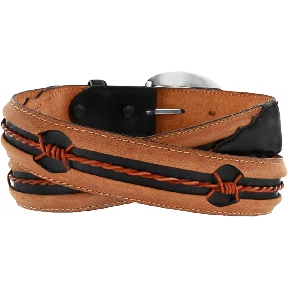 Justin Fenced in Men's Belt- Copper