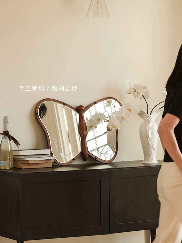 DZ017 - Vintage Solid Wood Mirror 1970 