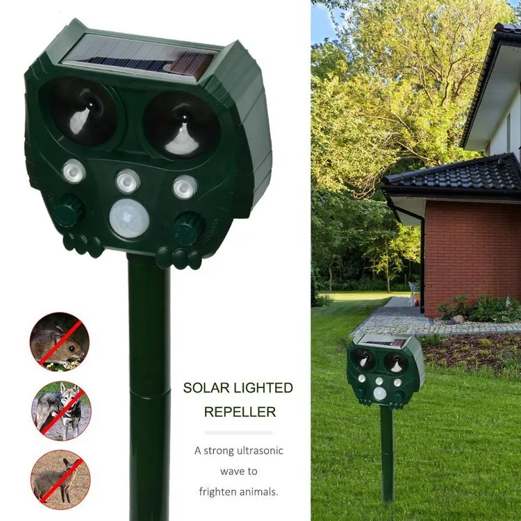 Ultrasonic Cat Repeller -Solar Powered-Get Rid of Cat