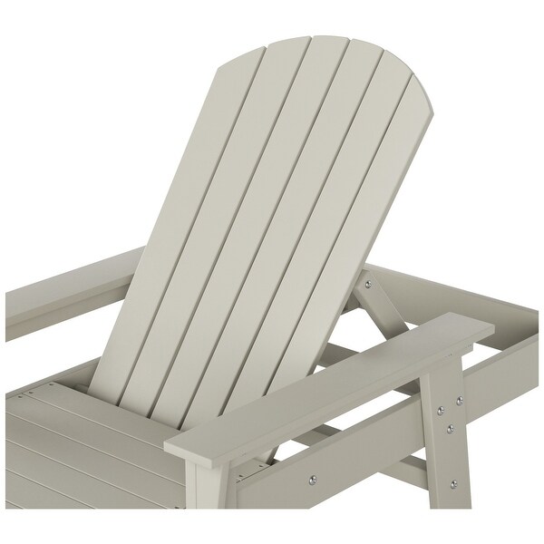 Polytrends Altura Poly EcoFriendly All Weather Reclining Chaise Lounge with Arms