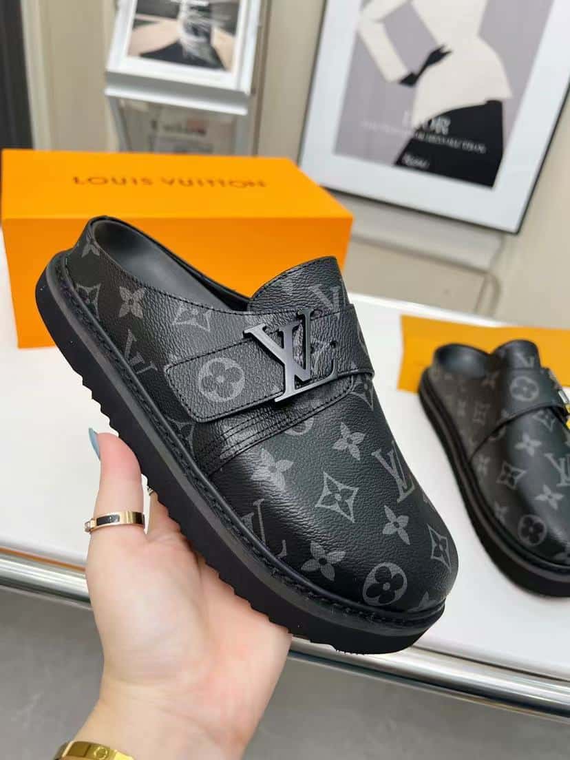 Louis Vuitton Easy Mule Monogram Eclipse