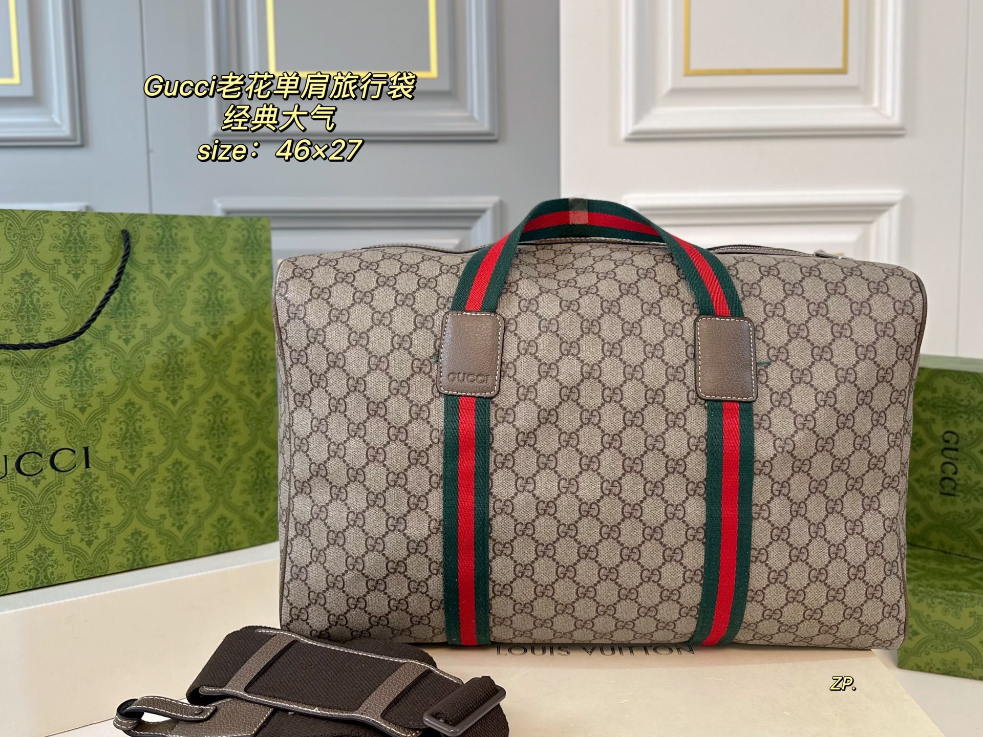 GUCCI new old flower shoulder travel bag - cnluxepick