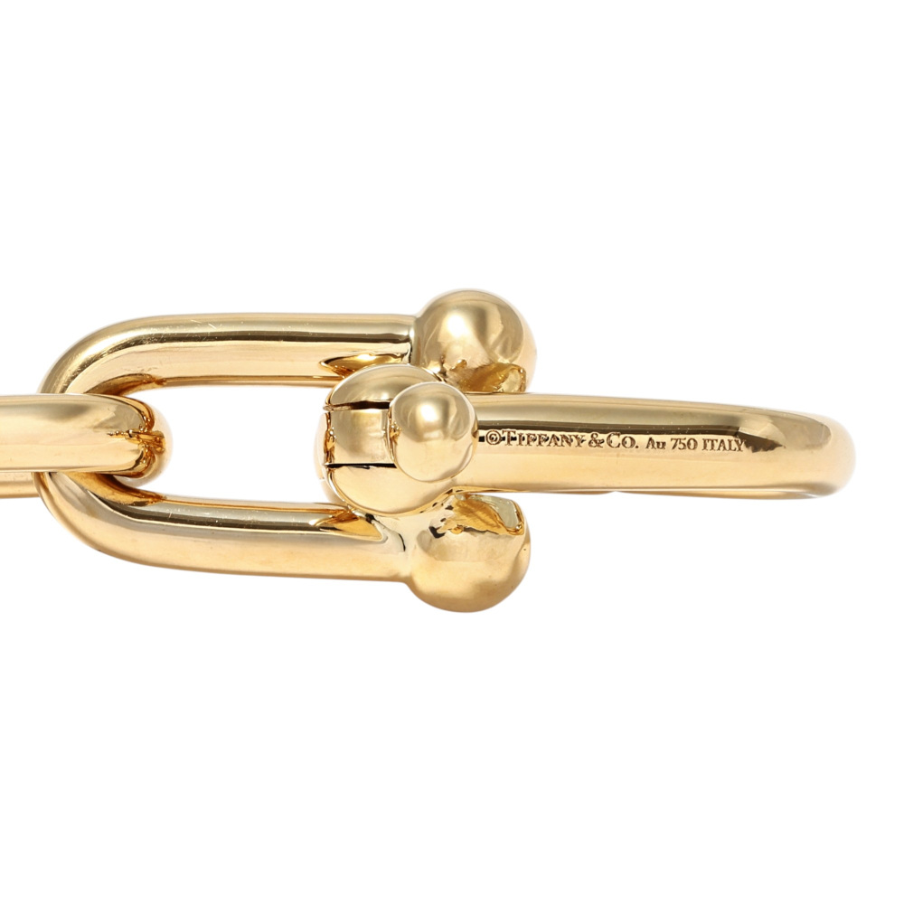 Tiffany & Co. Hardware Link Add 1 Frame Bracelet 18K Yellow Gold 60153071