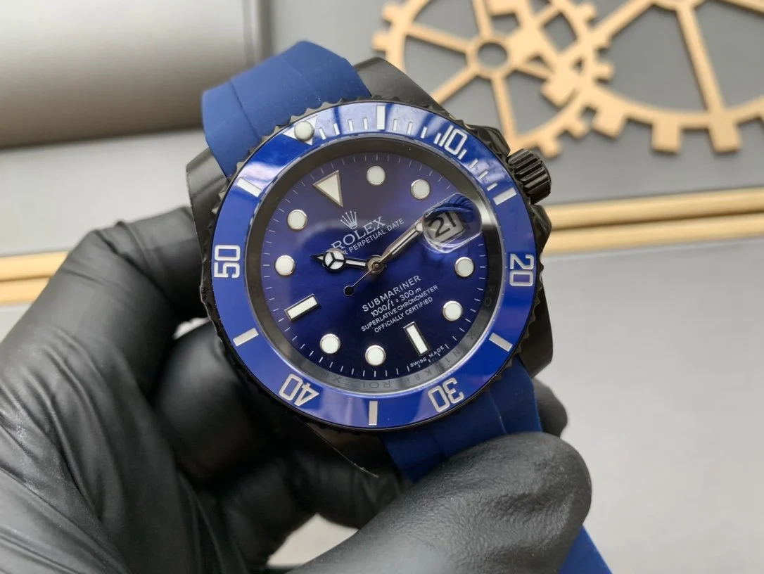 SUBMARINER DATE 41 BLACK CASE BLUE DIAL