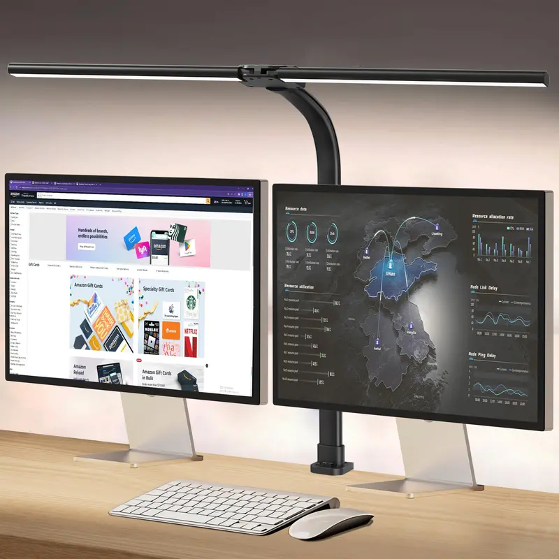USB-Powered Clip-On Desk Lamp – Flexible Neck, 3 Light Modes & 10-Level Dimming