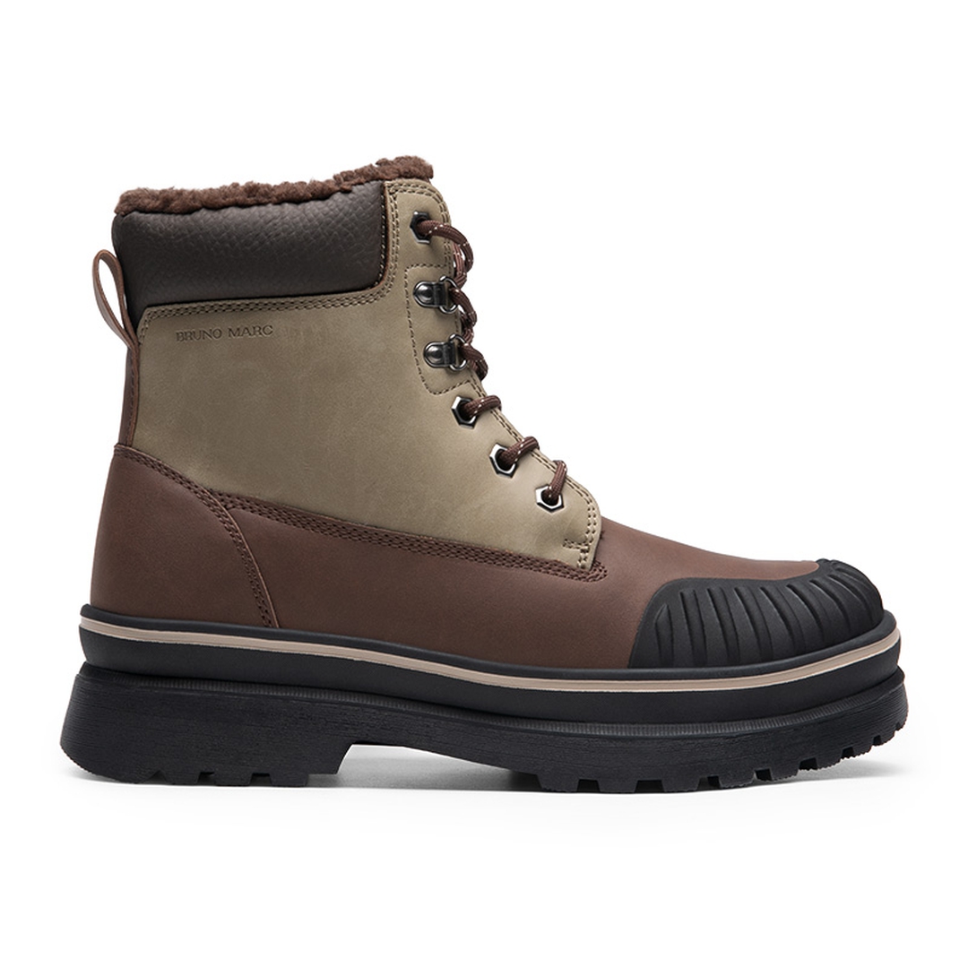 Men's Lace-Up Protective Toe Winter Boots