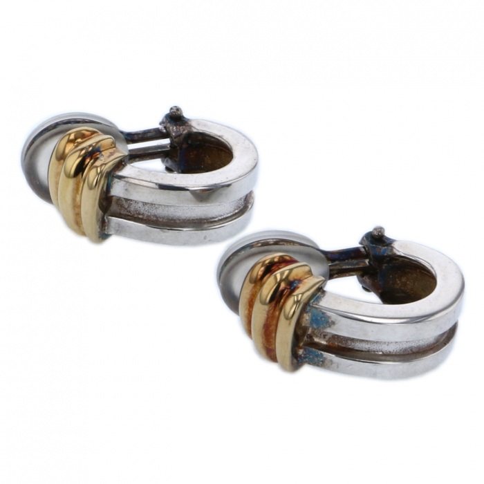 Tiffany & Co. Tiffany Earrings K18YG Yellow Gold En Silver 18K Yellow Gold & Sterling Silver