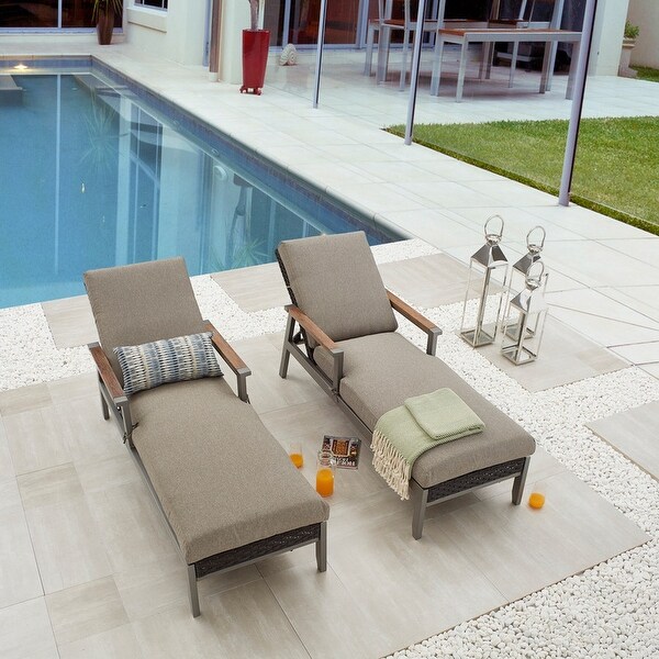 Thermal Transfer Outdoor Chaise Lounge (2Pack)