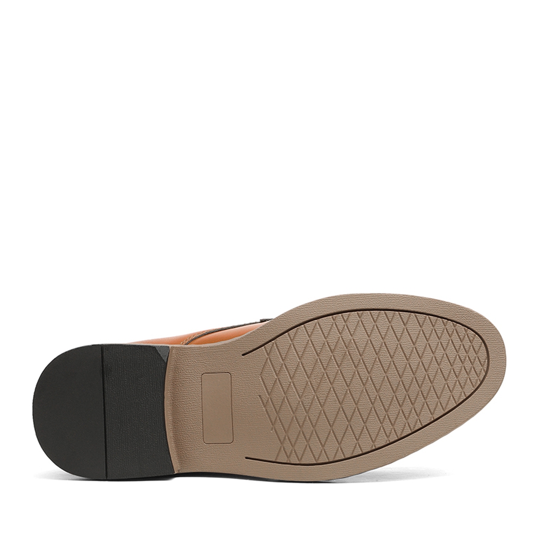Boys' Vegan Leather Cap-Toe Dress Shoes