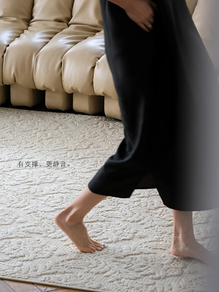 CP097 - Stunning! Iris Relief Pure Natural Four Seasons Alginate “Micro Waterproof” Cream Living Room Carpet