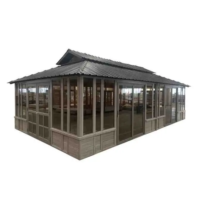 Solid Wood Patio Gazebo – 28-Foot Wide × 15.5-Foot Deep Outdoor Shelter
