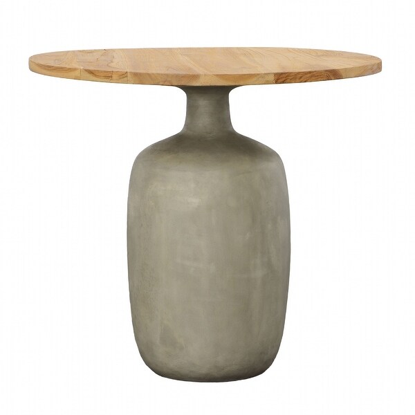 Egaleo End Table,Natural/Gray