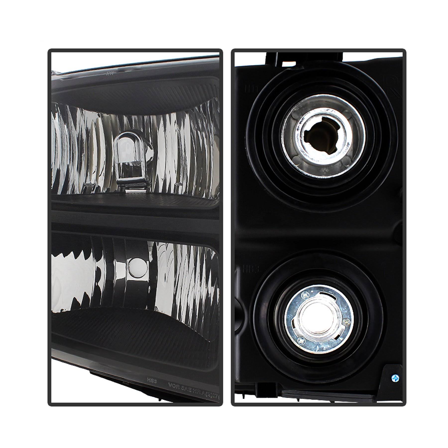 Xtune GMC Sierra 07-13 Crystal Headlights - Black