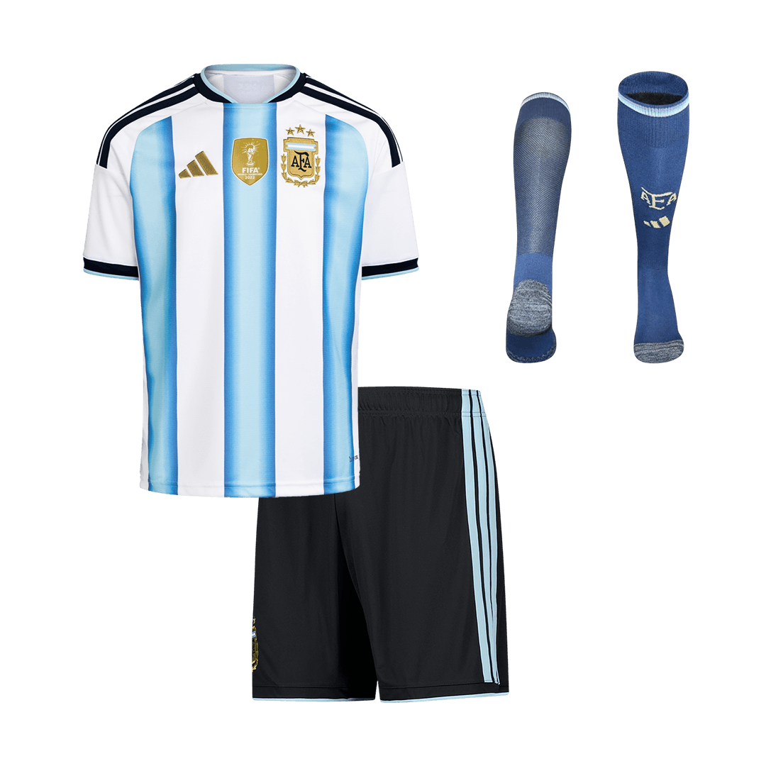 Argentina Home Kids Soccer Jerseys Full Kit World Cup 2026