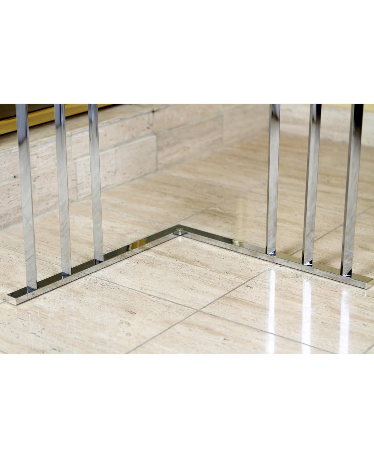 Kingston Brass L Shape 3-Tier Steel Construction Corner Towel Rack - Polished Chrome NSCC8271