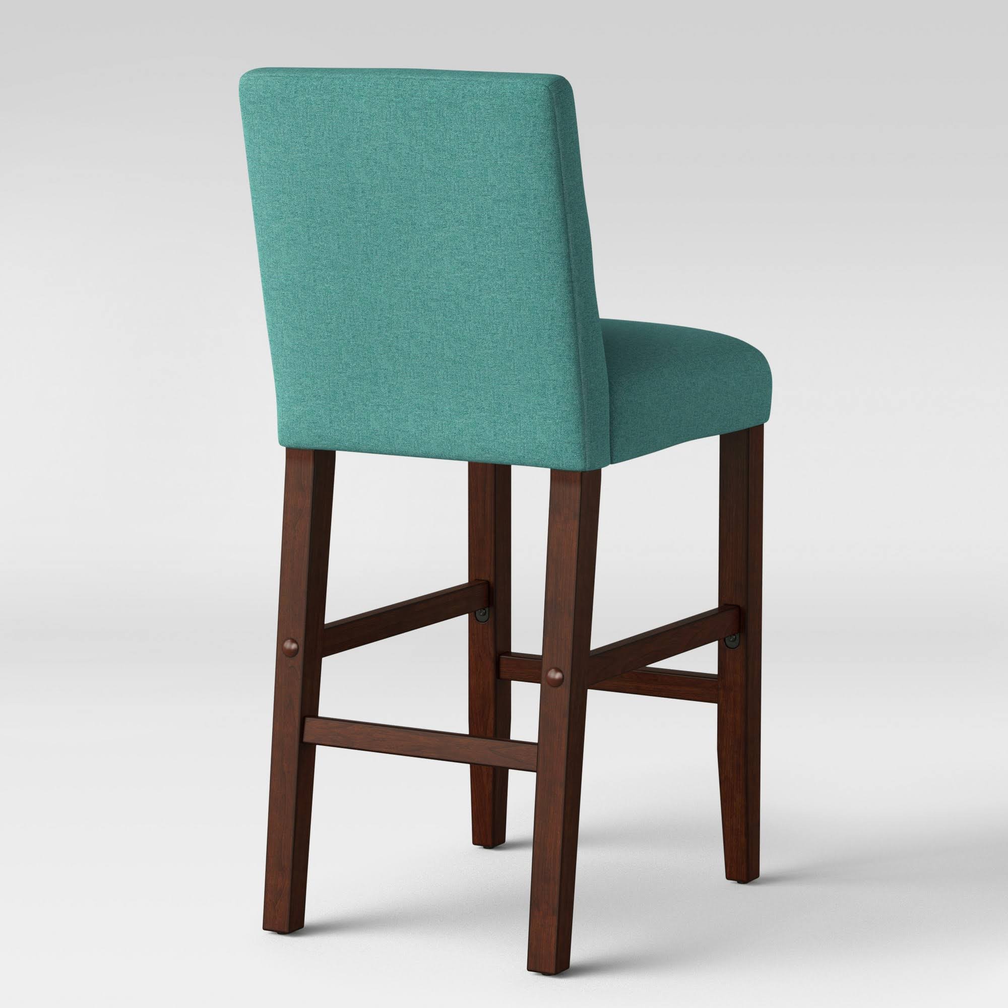 29x22 Modern Parsons Barstool with Buttons Teal - Project 62
