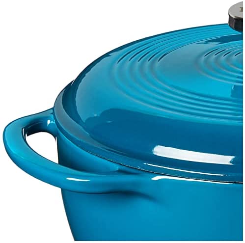 Lodge EC6D43 Enameled Cast Iron Dutch Oven, 6-Quart, Island Spice Red