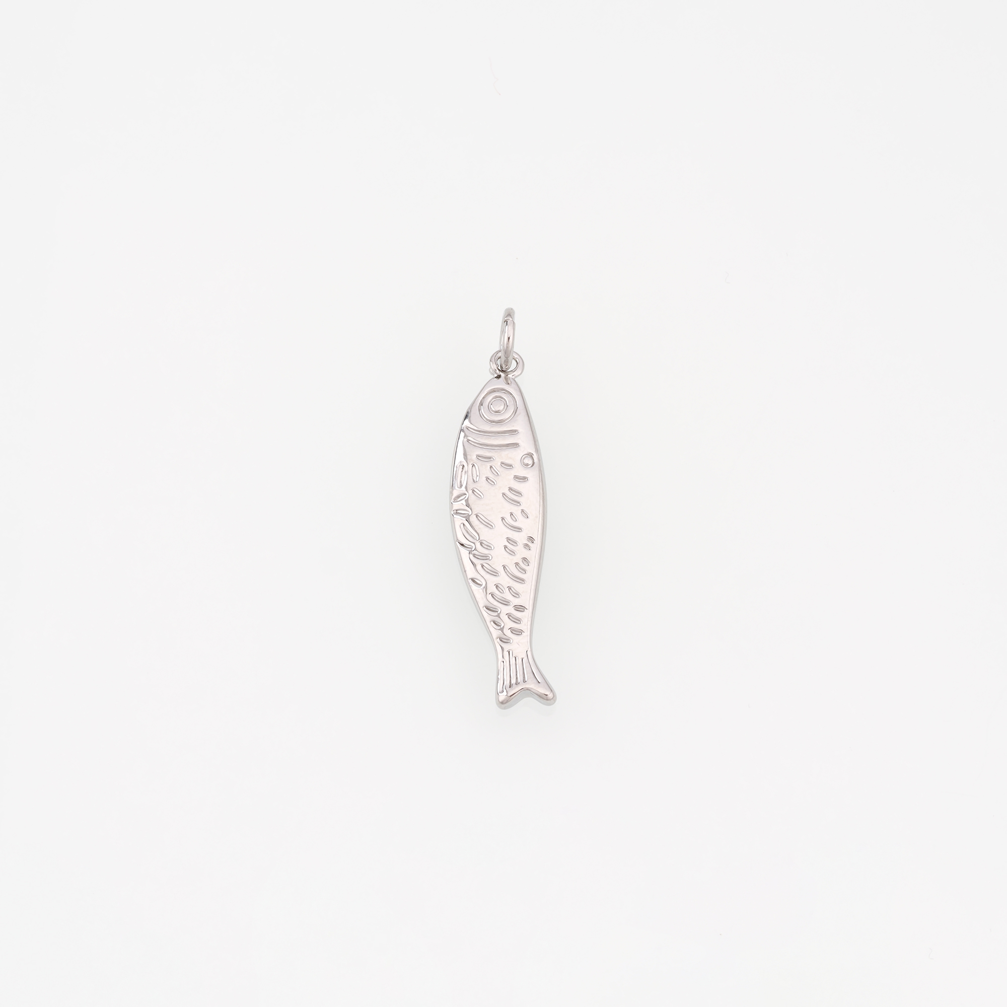 18K Gold Filled Fish Pendant,Ocean Charm Earrings Necklace for DIY Jewelry Making Supply
