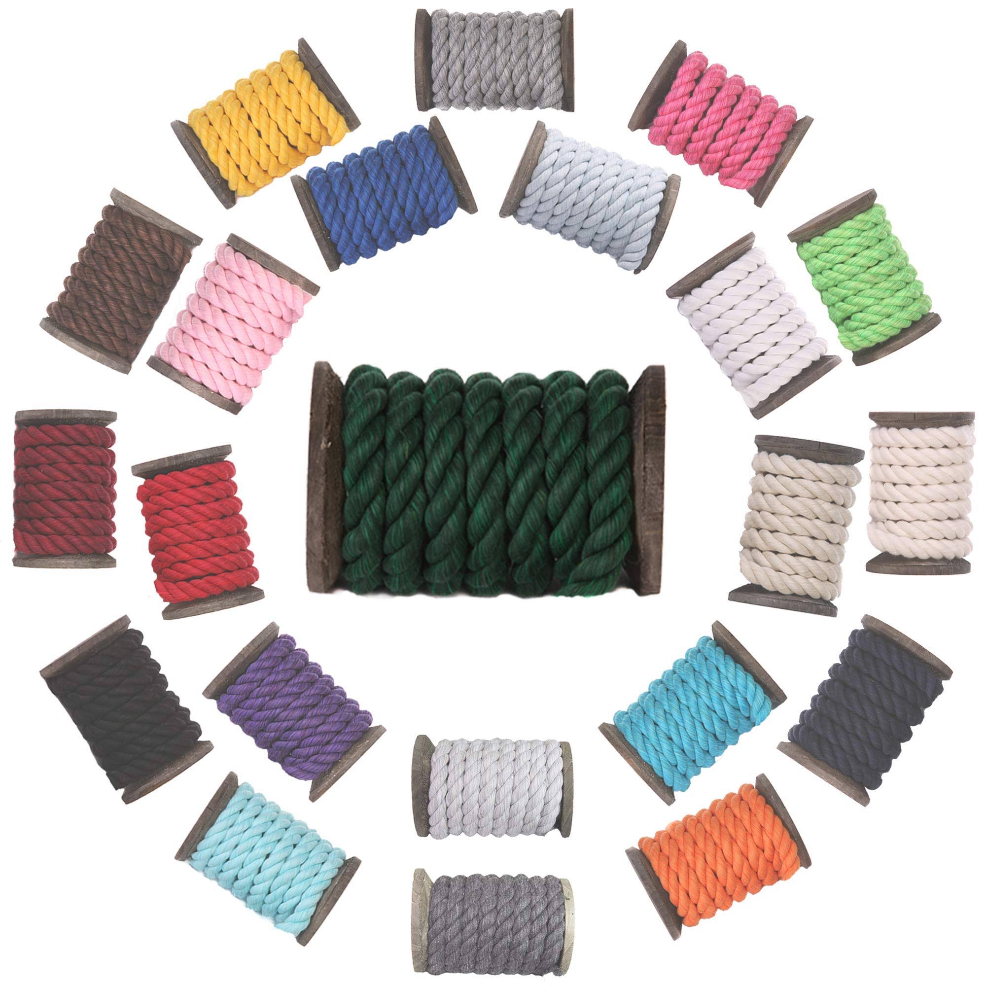 Ravenox Twisted Cotton Rope (Green) - 1/2-Inch x 100-Feet - 13641846358106