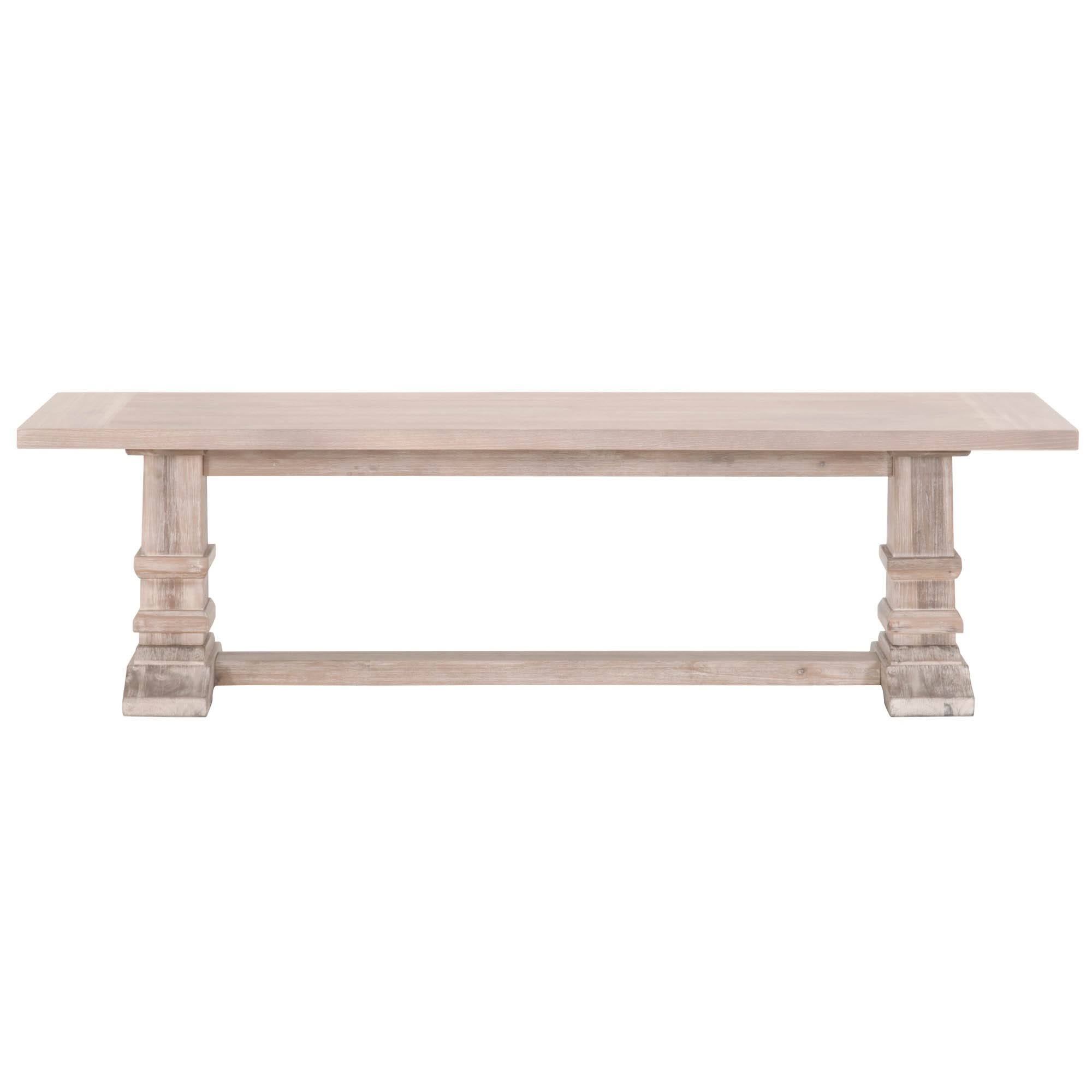 Hudson Traditions Natural Gray Large Dining Bench