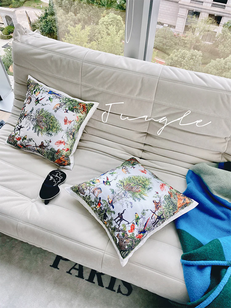 BD016 - Jungle Pillow: Removable Washable Core, Office Nap