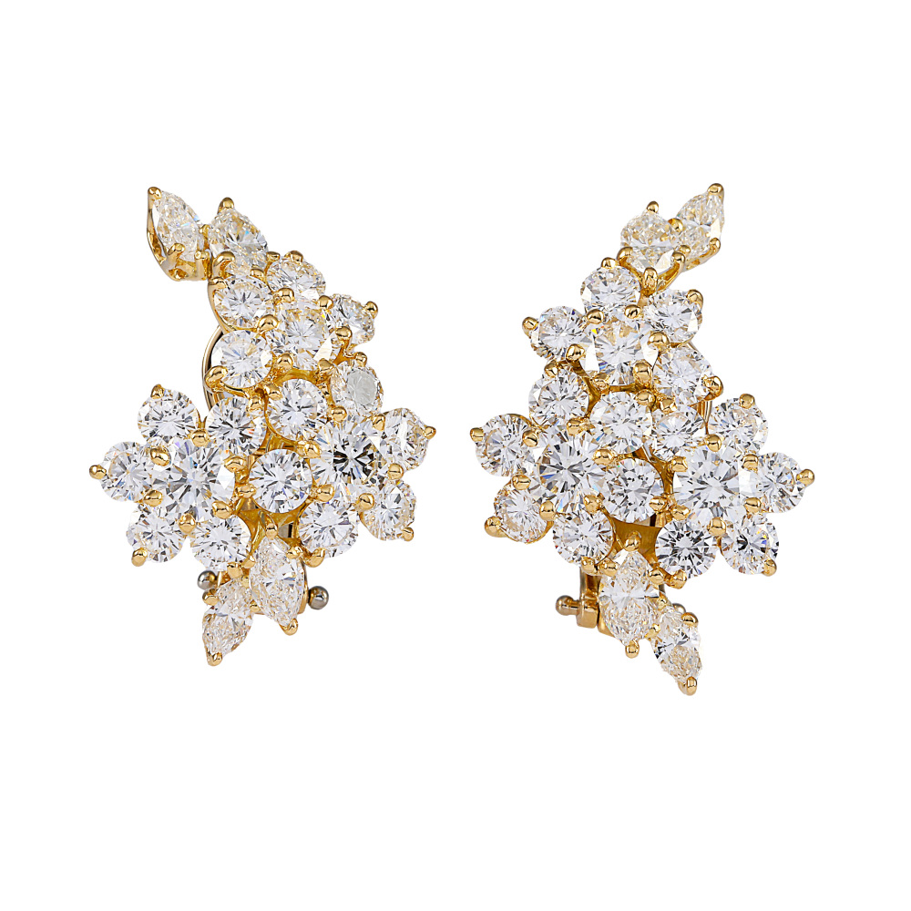 Tiffany & Co. Tiffany Diamond K18YG Yellow Gold Earrings