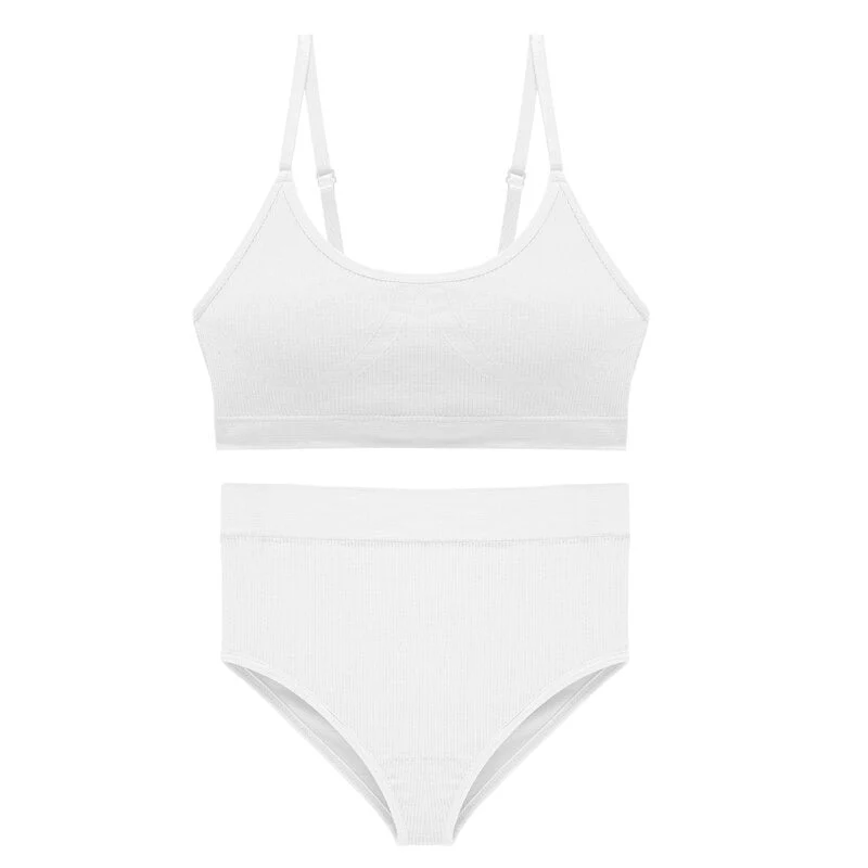 Seamless Ribbed Tank & High Waist Briefs SetClistos