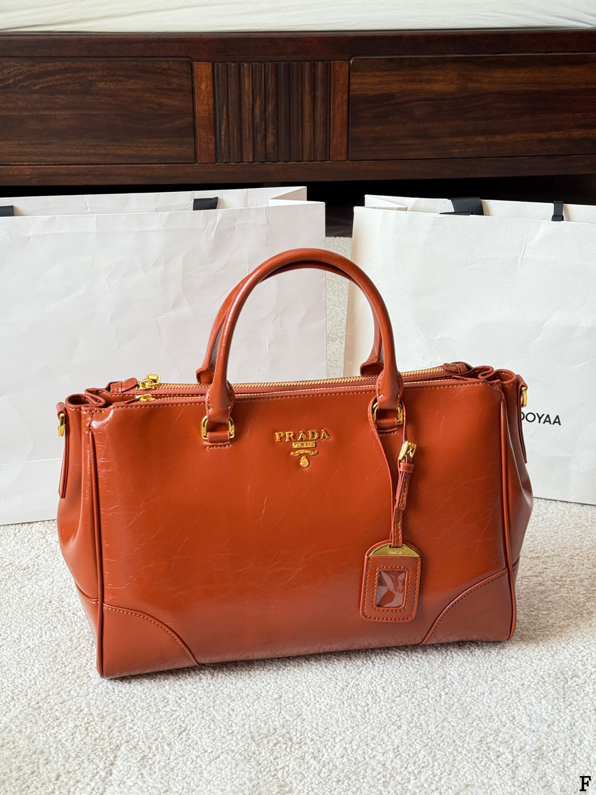 Prada Waxed Leather Motorcycle Bag - cnluxepick